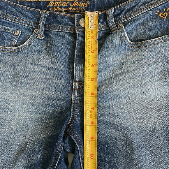 Justice simply low, cropped, Capri, jeans.  Girls size 12 1/2 - Picture 5 of 14